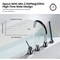 Kibi Circular Deck Mounted Bathtub Faucet with Hand Shower, Chrome KTF3101CH - alternate 3